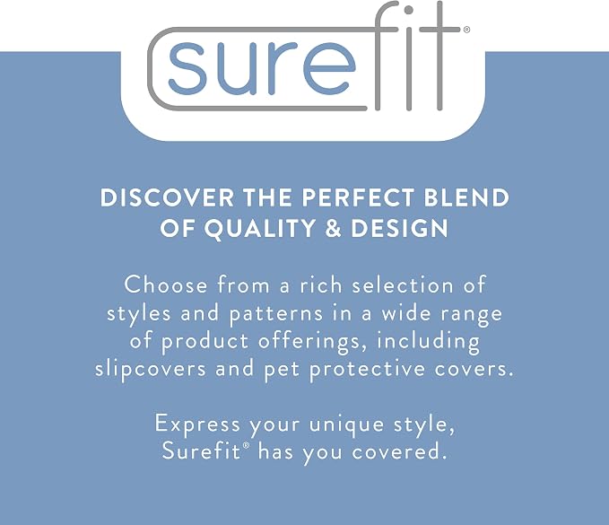 SureFit Cove Cotton Canvas Long Dining Room Chair Covers, Dining Chair Cover - Image 2