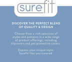 SureFit Cotton Duck Canvas Short Dining Room Chair Covers, Dining Chair Cover - Image 2