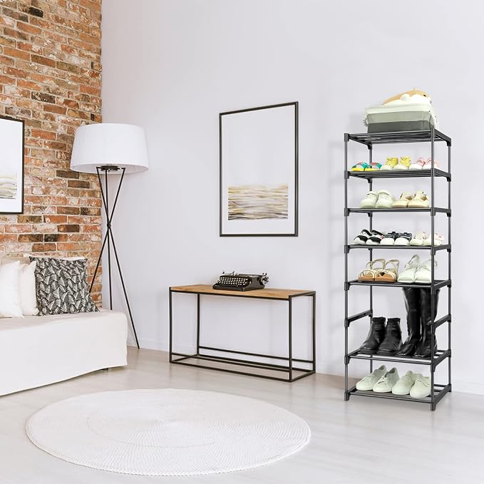 HITHIM 4-Tier Small Shoe Racks, Narrow Shoe Rack - Image 5