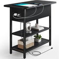 Yoobure End Table with Charging Station, Flip Top Side Table with USB Ports and by Yoobure