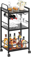 Bar Cart for The Home, 3 Tier Kitchen Carts by VANTIMO