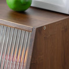 HollyHOME Small Bamboo Kitchen Pantry Sideboard - Image 9