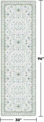 Oushak Wide Hallway Runner Rug 2'6"x8' - Image 2