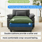 Oprisen 53" Modular Sectional Sofa, Comfy Cloud Couch Sectional Sofa - Image 3