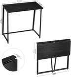 WOHOMO Folding Computer Desk, Small Writing Foldable Desk 31.5", Space-Saving - Image 3