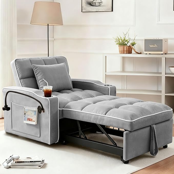 Sleeper Chair, Pull Out Chair Sleeper - Image 2