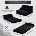 Tiita Folding Sofa Bed Twin Size, Convertible Sleeper Chair Mattress - Image 3