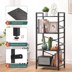 Yoobure 4 Tier Bookshelf - Image 4