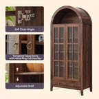 RowyPoey Farmhouse Arched Cabinet - Image 6