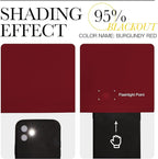 NICETOWN Christmas Burgundy Curtains Blackout Drape Panels - Image 5