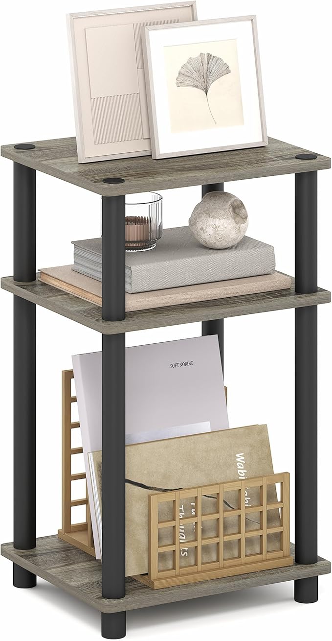 Furinno Turn-N-Tube Side Table, 3-Tier End Table by Furinno-FitsYourSpaceFitsYourBudget