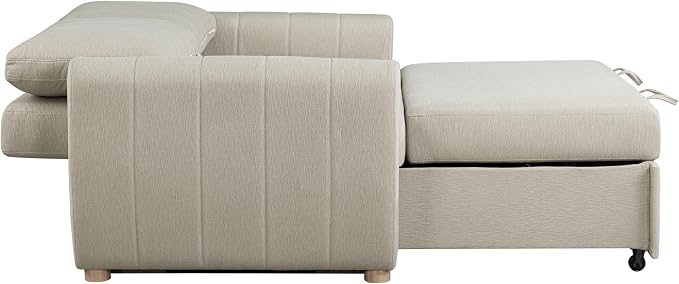 Serta Galway 66.5" Convertible Sleeper Loveseat, Full Size, Dreamcoil Comfort - Image 10