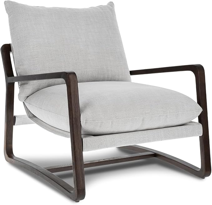 VALENCIA THEATER SEATING Lagon Wood Accent Chair, Mid-Century Modern Armchair by ValenciaTheaterSeatingFurniture