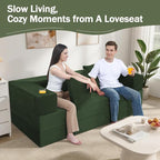 COMAX Queen Size Boneless Couch, 4 in 1 Convertible Sleeper Sofa Corduroy Couch - Image 3