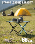 VILLEY Portable Camping Side Table, Ultralight Aluminum Folding Table - Image 6