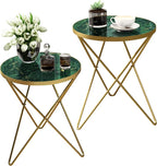 HLR Modern Round Side Table Set of 2, End Table by HomeDeservesaRelaxLiving