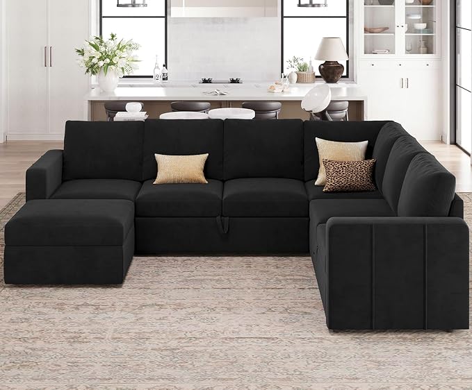 Belffin Modular Sectional Sleeper Sofa - Image 4