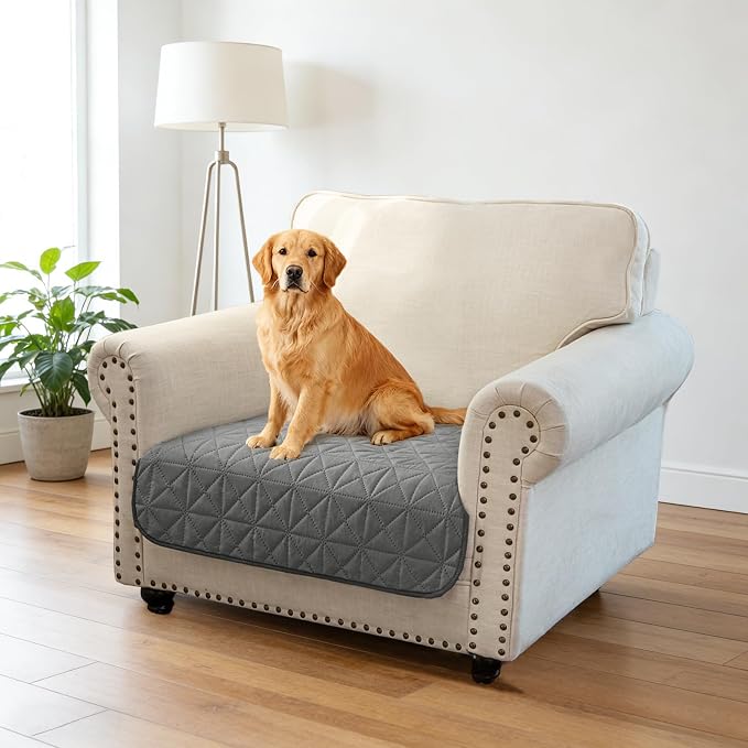 Ameritex Sofa Cover Waterproof for Seats Couch Cover for Dogs Pet Couch Cover - Image 5