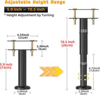Wlrrcwdttc 4 Pcs Adjustable Height Bed Support Legs 5.9-10.5 inch, Bed Frame - Image 2