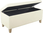 HomePop Storage Bench, Pearl Cream - Image 5