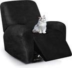 ANARACHON Leather Look Recliner Chair Covers, 4-Pieces Stretch Recliner Cover by ANARACHON