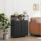 Somdot Nightstand with 4 Drawers, Vertical Storage Tower Fabric Dresser - Image 4