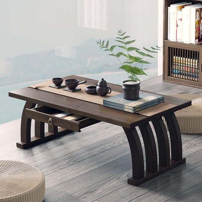 Bamboo Japanese Floor Table, Small Coffee Table & Tea Table, Altar Table by Unknown