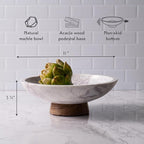 Cork & Mill Marble Decorative Bowl - Image 3