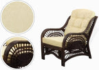 Malibu Lounge Living Accent Armchair Natural Rattan Wicker Handmade Design - Image 3
