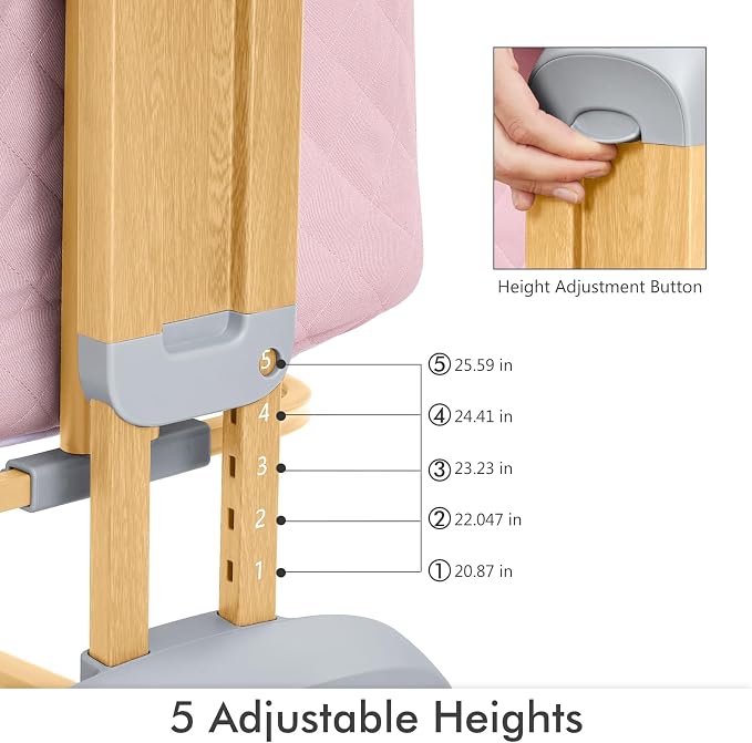 TotRun Bassinet Bedside Sleeper, Rocking Bassinets - Image 5