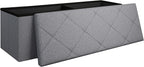 43 Inches Folding Storage Ottoman Bench by Unknown