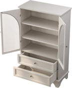 52" Tall Display Cabinet with Glass Doors, Glass Display Case Storage Cabinets - Image 7