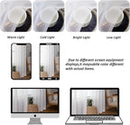 Chyhomenyc White Sheer Curtains 72 Inches Long 2 Panels - Image 5