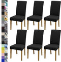 BIETYONE Stretch Dining Chair Covers Set of 6, Soft Removable Washable Kitchen by BIETYONE