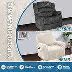 H.VERSAILTEX Velvet Stretch Recliner Couch Covers 4-Pieces Style Recliner Chair - Image 5