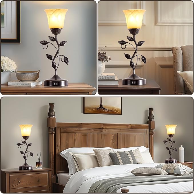 Set of 2 Touch Vintage Table Lamps - Image 4