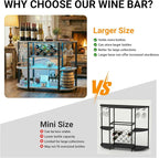 Unikito 4-Tier Metal Coffee Bar Cabinet - Image 9
