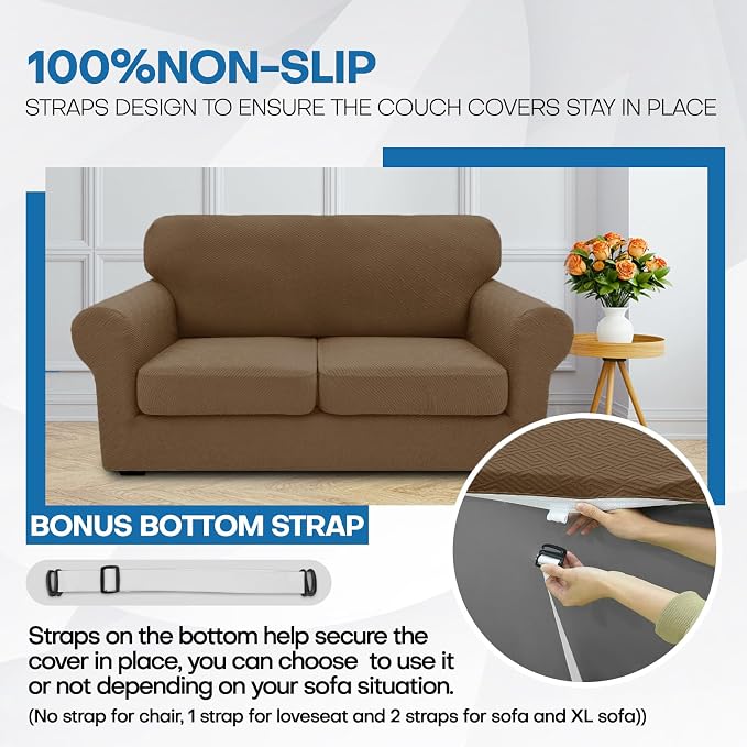 XINEAGE New 3 Pieces Couch Covers - Image 7