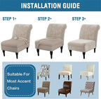 H.VERSAILTEX Armless Accent Chair Covers Thick Velvet Armless Chair Slipcovers - Image 7