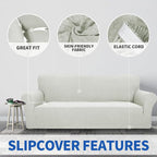 ZNSAYOTX 1 Piece Jacquard Chair Slipcovers - Image 5