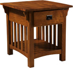 Leick Home Mission End Table, Solid Wood, 1 Storage Drawer, Additional Secret by LeickFurniture