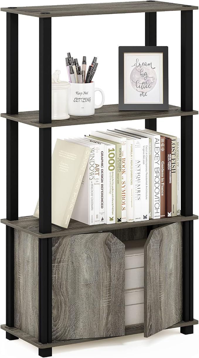 Furinno Brahms 4-Tier Multipurpose Bookcase/Bookshelf/Display Shelf/Display Rack by Furinno-FitsYourSpaceFitsYourBudget