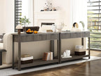 RUSTOWN Fluted Wood Console Table - Image 9
