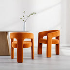 BESTANO Modern Velvet Fabric Upholstered Dining Chairs - Image 4