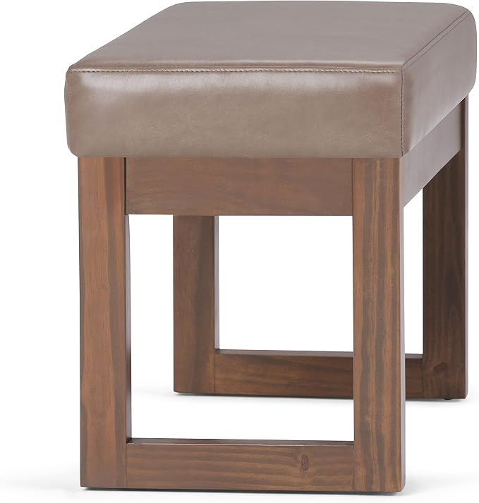 SIMPLIHOME Milltown Small Ottoman Bench - Image 7