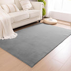 SHACOS Ultra Soft Faux Rabbit Fur Area Rugs 4x6 - Image 9