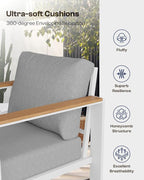 Aluminum Outdoor Patio Furniture Set - Image 6