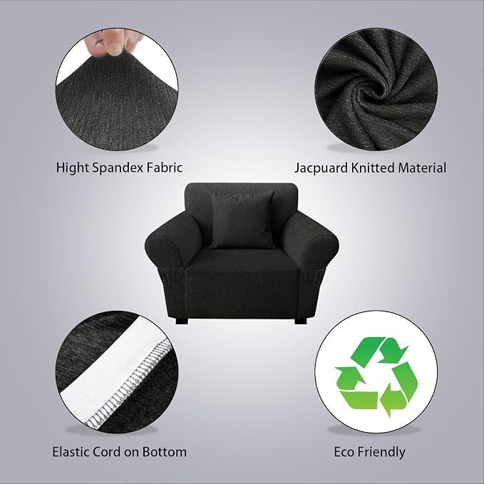 Armchair Slipcover with 1 Pillow Cover - Image 2