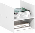 Furinno Cubicle Cube Insert, H-Shelf Cube Organizer, 2-Tier Shelf Accessory by Furinno-FitsYourSpaceFitsYourBudget