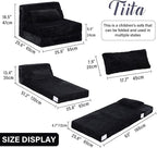 Tiita Convertible Folding Kids Sofa Bed - Image 3